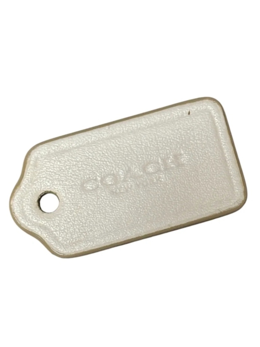 Coach Small White Leather Purse Charm | Coach Handbag Charm